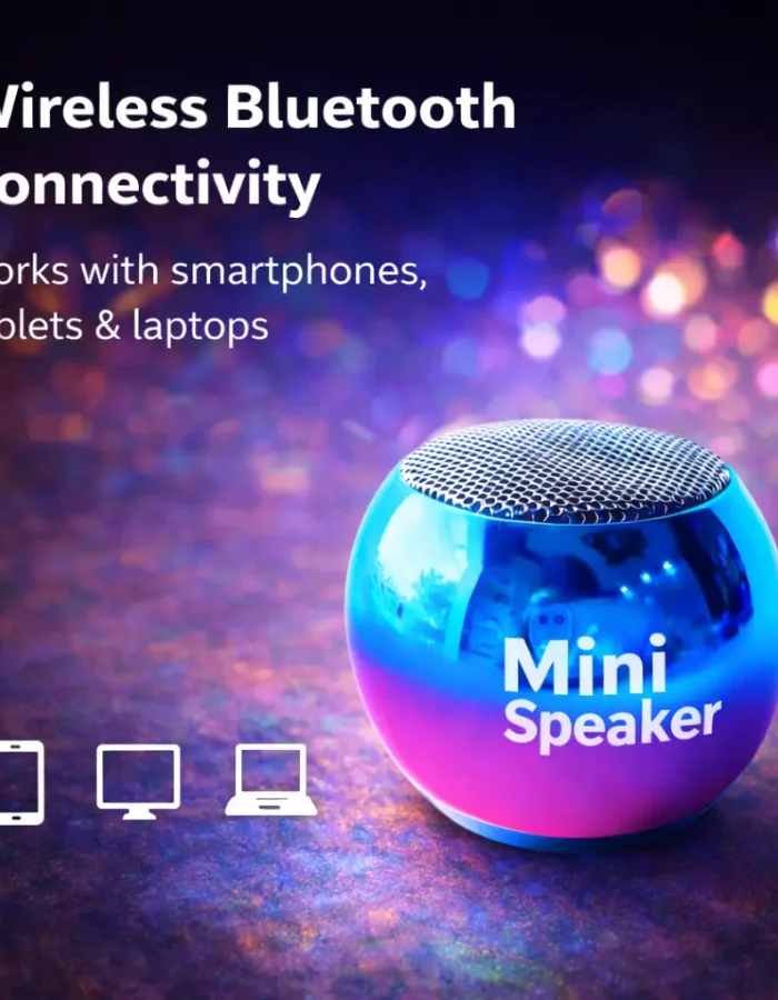 Dual-Driver Portable Bluetooth Speaker – Wireless Mini Audio